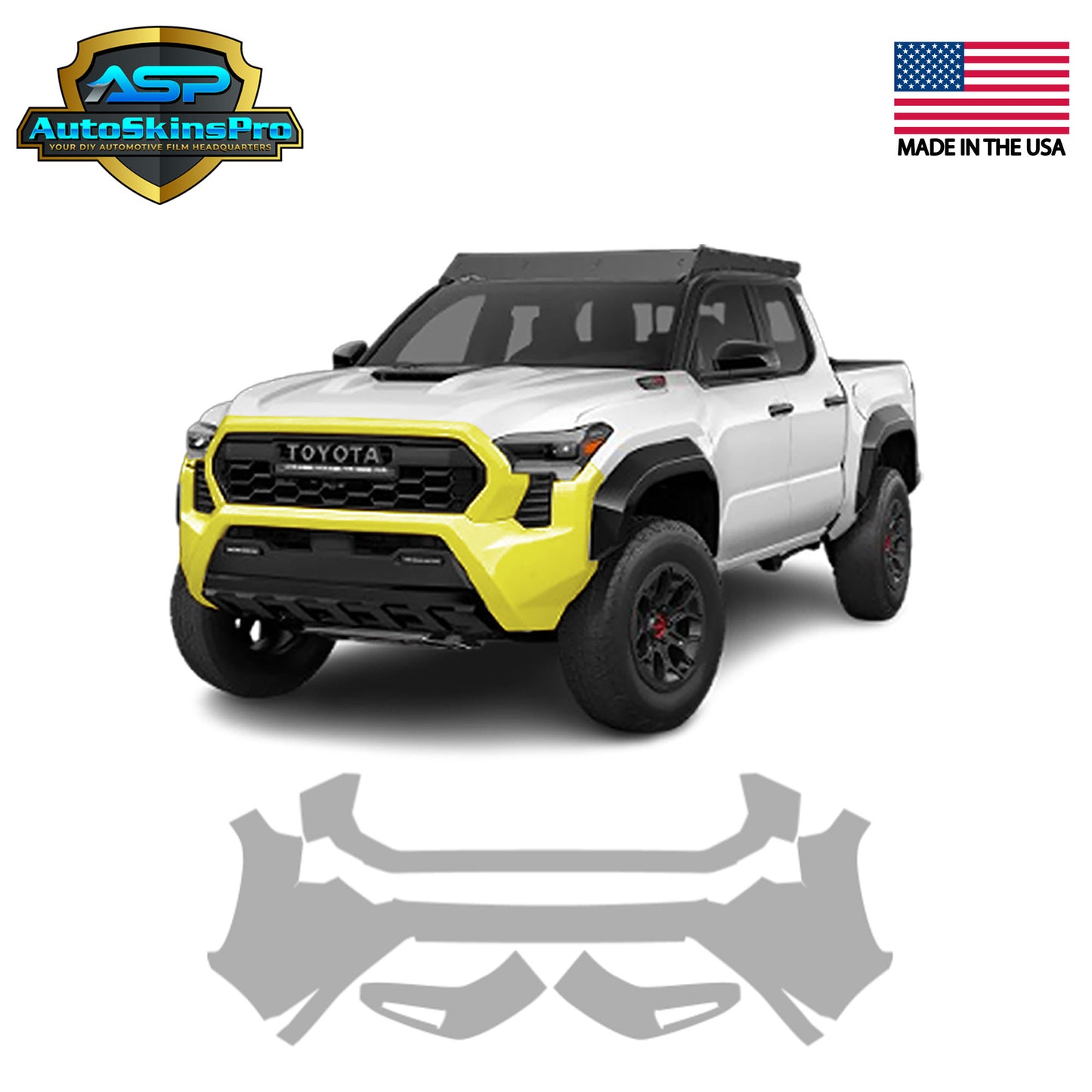 Precut Paint Protection Film (PPF) for 2024-2025 Toyota Tacoma Front Bumper