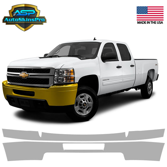 Precut Paint Protection Film (PPF) for 09-14 Silverado HD 2500/3500 Front Bumper