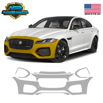 Precut Paint Protection Film for 2021-2024 Jaguar XF R-Dynamic Front Bumper