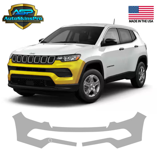 Precut Paint Protection Film for 2022-2025 Jeep Compass 4D SUV Front Bumper