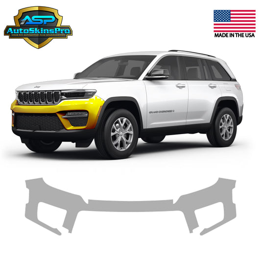 Precut Paint Protection Film for 2021-2024 Jeep Grand Cherokee L Front Bumper