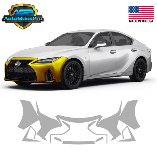 Precut Paint Protection Film for 2022-2025 Lexus IS500 Sport Sedan Front Bumper