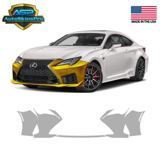 Precut Paint Protection Film for 2019-2025 Lexus RC F Sport Coupe Front Bumper