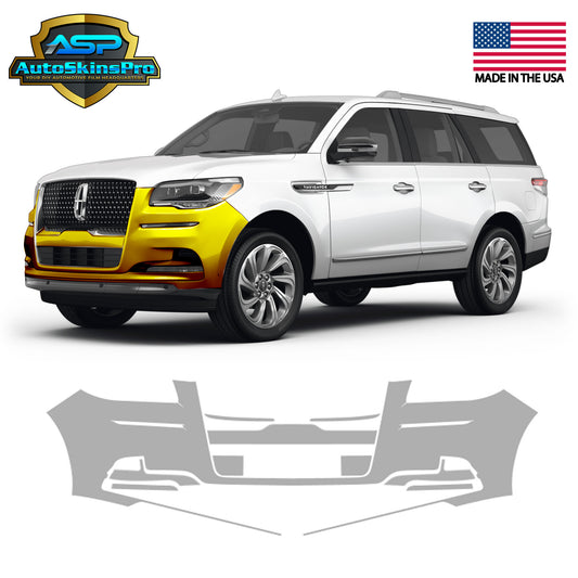 Precut Paint Protection Film for 2022-2024 Lincoln Navigator 4D SUV Front Bumper