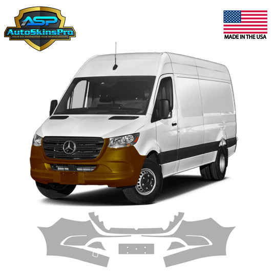 Precut Paint Protection Film for 2019-2025 Mercedes-Benz Sprinter Front Bumper