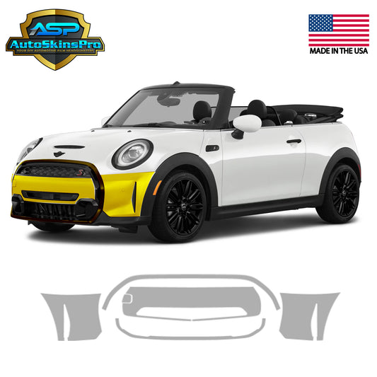 Precut Paint Protection Film for 2022-2024 Mini Cooper Convertible Front Bumper