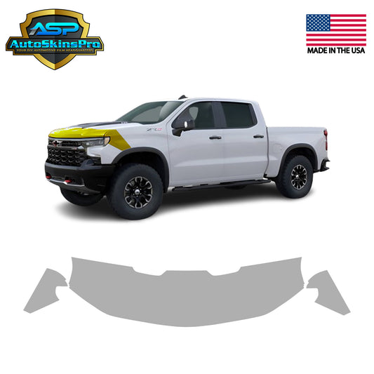 Precut Paint Protection Film for 2022-2025 Silverado ZR2 Partial Hood