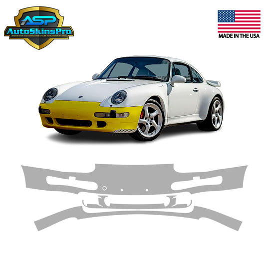 Precut Paint Protection Film (PPF) for 1994-1997 Porsche 911 Front Bumper