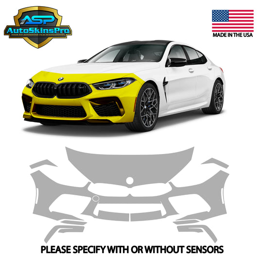 Precut Paint Protection Film (PPF) 20-25 BMW M8 / M8 Gran Coupe Partial Front