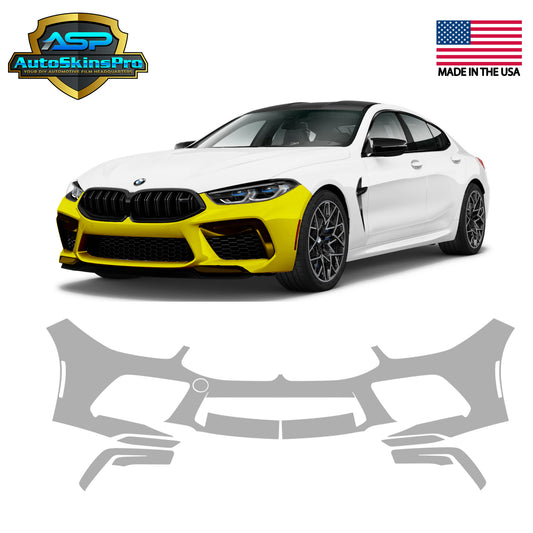 Precut Paint Protection Film (PPF) 20-25 BMW M8 / M8 Gran Coupe Front Bumper