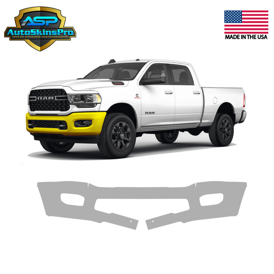 Precut Paint Protection Film (PPF) for 2019-2024 Ram 2500 / 3500 Front Bumper