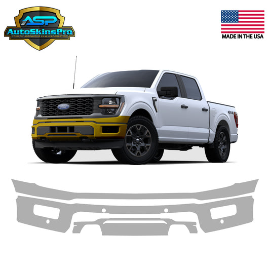 Precut Paint Protection Film for 2024-2025 F-150 Tremor XL XLT STX Front Bumper