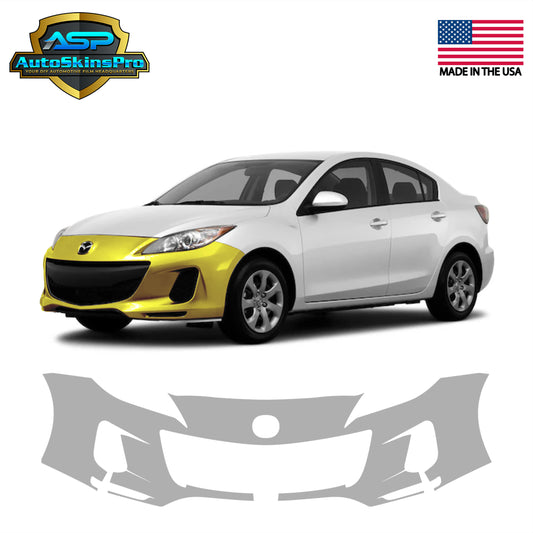 Precut Paint Protection Film (PPF) for 2012-2013 Mazda 3 Front Bumper