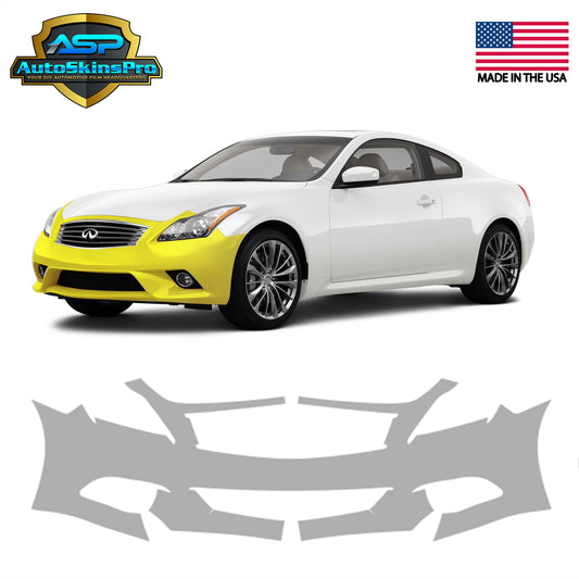 Precut Paint Protection Film (PPF) for 2008-2013 Infiniti G37 Front Bumper