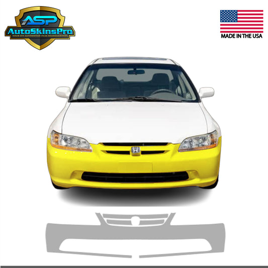 Precut Paint Protection Film (PPF) for 1998-2002 Honda Accord Sedan Front Bumper