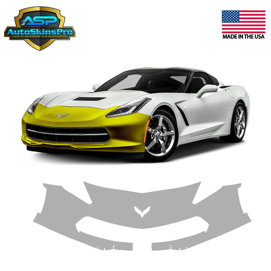 Precut Paint Protection Film for 2014-2019 Chevrolet Corvette Front Bumper