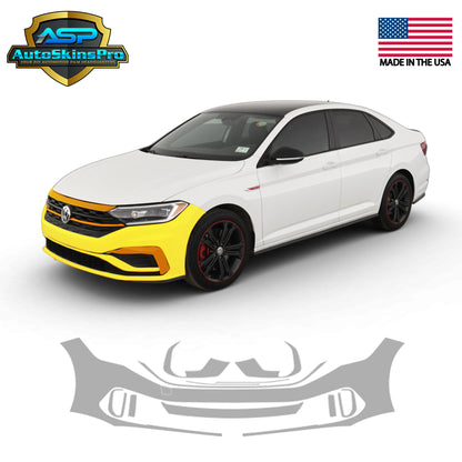 Precut Paint Protection Film (PPF) for 2018-2024 Volkswagen Jetta Front Bumper