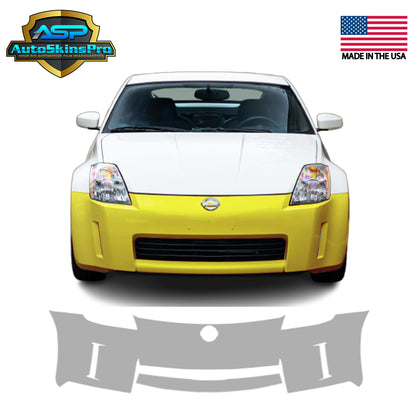 Precut Paint Protection Film (PPF) for 2003-2009 Nissan 350z Front Bumper