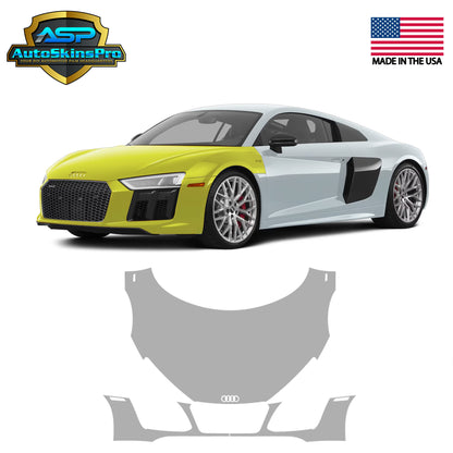 Precut Paint Protection Film (PPF) for 2015-2023 Audi R8 Front Bumper