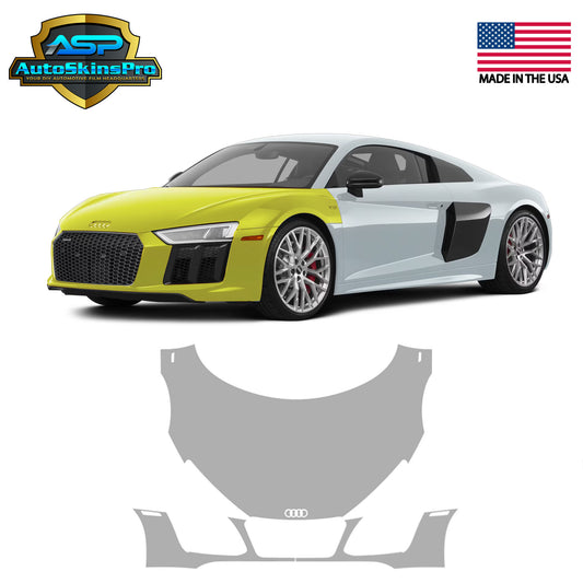 Precut Paint Protection Film (PPF) for 2015-2023 Audi R8 Front Bumper