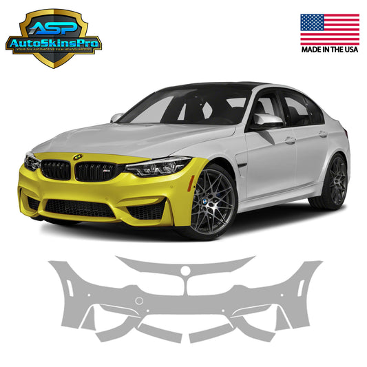 Precut Paint Protection Film (PPF) for 2015-18 BMW M3 & 2015-20 M4 Front Bumper
