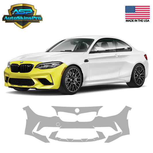 Precut Paint Protection Film (PPF) for 2016-2021 BMW M2 Coupe Front Bumper